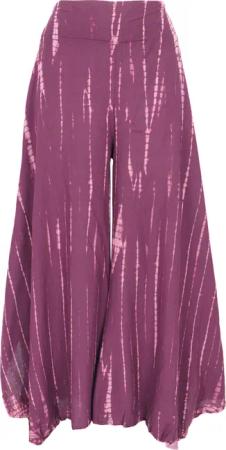 Guru-Shop Relaxhose Palazzohose, offene Boho Sommerhose,