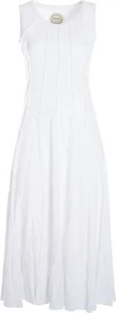 Vishes Sommerkleid Langes Einfarbiges Damen Sommerkleid