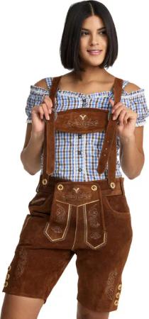 Steigenhöfer Manufaktur Trachtenlederhose Damenlederhose Shorts bequeme