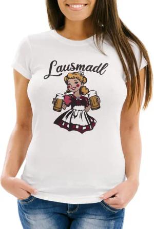 MoonWorks Print-Shirt Damen T-Shirt Trachtenshirt Dirndl