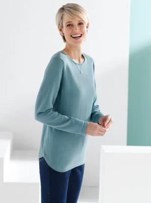 Sieh an! Strickpullover Baumwollpullover