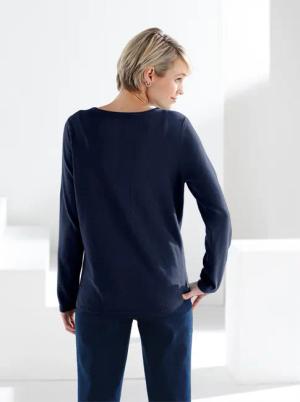 Sieh an! Strickpullover Baumwollpullover