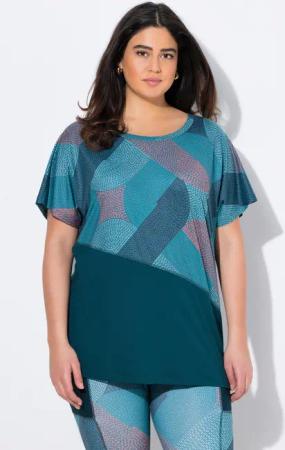 Ulla Popken T-Shirt Funktionsshirt oversized Halbarm