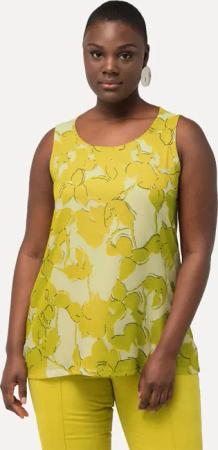 Ulla Popken Spitzenbluse Blusentop Ausbrenner A-Linie