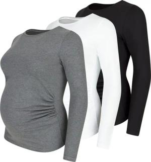 M.M.C. Umstandsshirt Langarm Basic Umstandsmode (3-tlg)