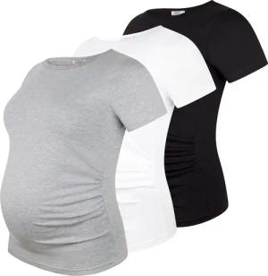 M.M.C. Umstandsshirt Basic Umstandsmode Kurzarm (3-tlg)