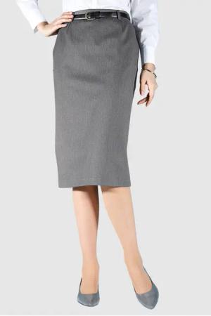 meyermode Jerseyrock Midirock Straight Fit Stretchkomfort
