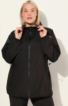 Ulla Popken Funktionsjacke Regenjacke leicht Kapuze