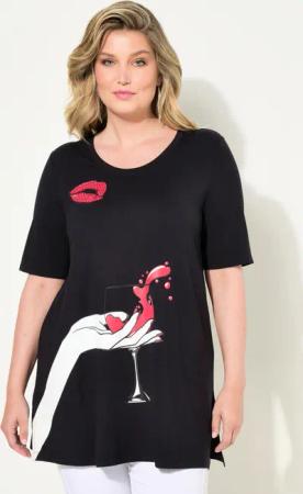 MIAMODA T-Shirt T-Shirt A-Linie Lifestyle-Druck Halbarm