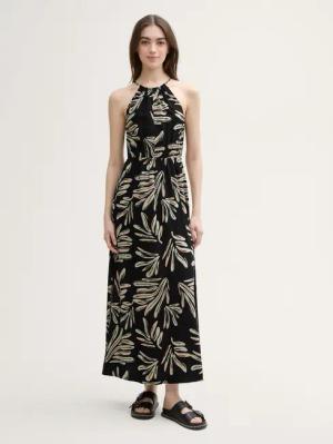 TOM TAILOR Denim Sommerkleid Neckholder Maxi-Kleid