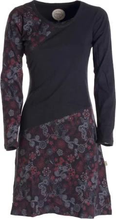 Vishes Jerseykleid Asymmetrisches Langarm Jersey Kleid