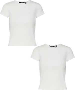 Vero Moda T-Shirt 2er-Set Enger Schnitt