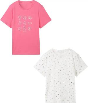 TOM TAILOR T-Shirt 2er-Set Rundhals Kurzarm