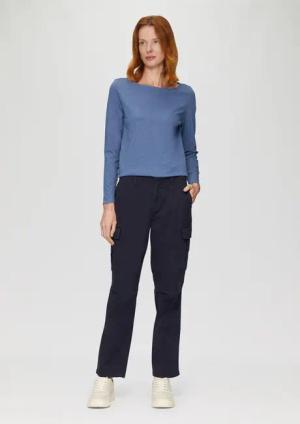 s.Oliver Stoffhose Lässige Cargohose mit Nahtdetails