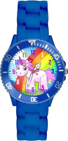 Taffstyle Quarzuhr Kinder Armbanduhr Silikon Einhorn