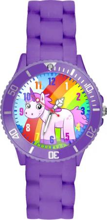 Taffstyle Quarzuhr Kinder Armbanduhr Silikon Einhorn