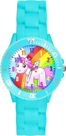 Taffstyle Quarzuhr Kinder Armbanduhr Silikon Einhorn
