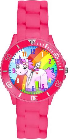 Taffstyle Quarzuhr Kinder Armbanduhr Silikon Einhorn
