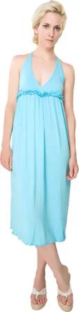 M-Diamant Sommerkleid Leichtes Damen-Sommerkleid mit Neckholder
