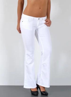ESRA Bootcut-Jeans Damen Schlaghose Bootcut Jeans