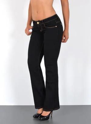 ESRA Bootcut-Jeans Damen Schlaghose Bootcut Jeans
