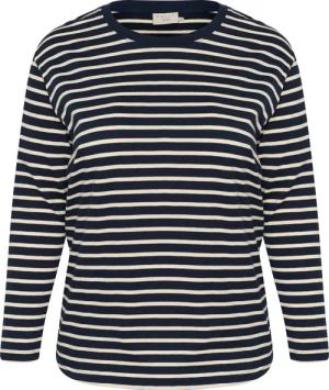 KAFFE Curve Langarmbluse Langarm-Shirt KCwinni Große