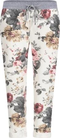 Mississhop Chinohose Damen Hose Blumen Jogginghose