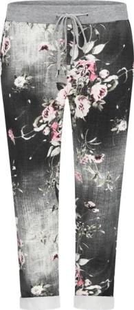 Mississhop Chinohose Damen Hose Blumen Jogginghose
