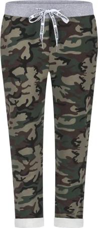Mississhop Chinohose Damen Hose Blumen Jogginghose