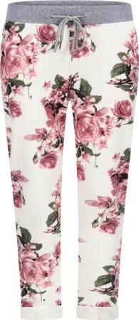 Mississhop Chinohose Damen Hose Blumen Jogginghose
