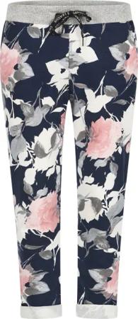 Mississhop Chinohose Damen Hose Blumen Jogginghose