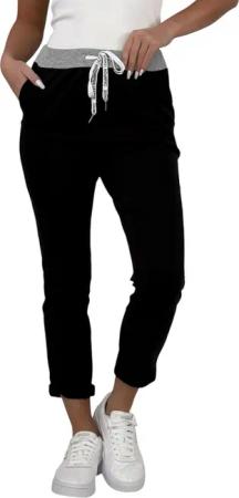 Mississhop Chinohose Damen Hose Blumen Jogginghose