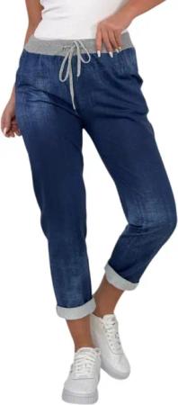 Mississhop Chinohose Damen Hose Blumen Jogginghose