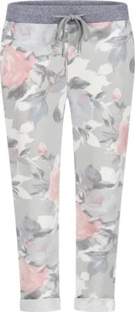 Mississhop Chinohose Damen Hose Blumen Jogginghose