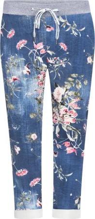 Mississhop Chinohose Damen Hose Blumen Jogginghose