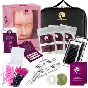 Wimpanista Einzelwimpern 19-teiliges Wimpernverlängerung Set 1:1