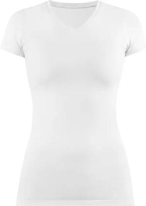 normani Kurzarmshirt Figurbetontes T-Shirt mit V-Ausschnitt