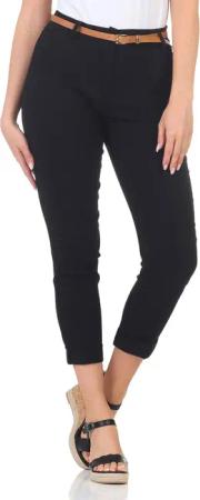 simaranda Chinohose Damen Hose Gürtel 1028
