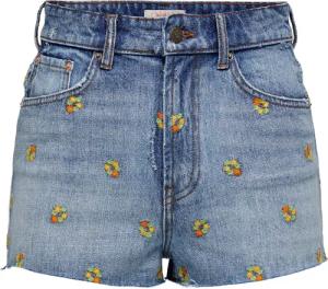 ONLY Jeansshorts Robyn (1-tlg) Stickerei