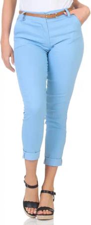 simaranda Chinohose Damen Hose Gürtel 1028