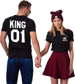 Couples Shop T-Shirt King & Queen
