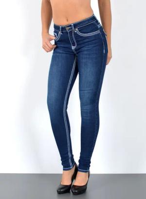 ESRA Skinny-fit-Jeans Jeans Damen Skinny Hose