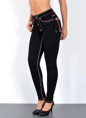 ESRA Skinny-fit-Jeans Jeans Damen Skinny Hose