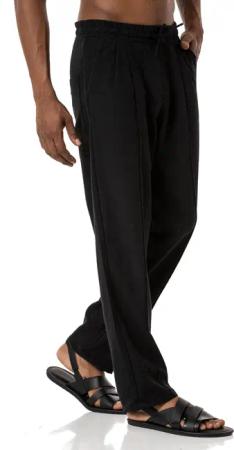 RedBridge Schlupfhose mit Bundfalten - Leinenhose