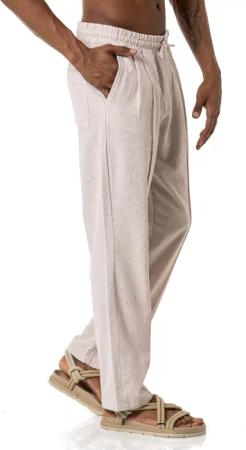 RedBridge Schlupfhose mit Bundfalten - Leinenhose