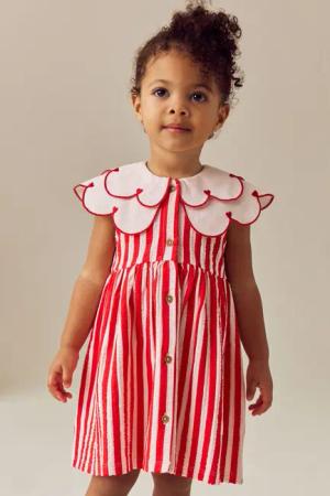 Next Sommerkleid Ärmelloses Kleid mit Kragen