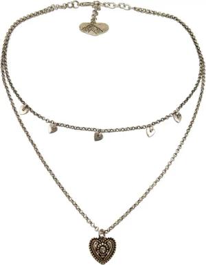 Alpenflüstern Collier Metall-Trachtenkette Trachtenherz & Herzchen