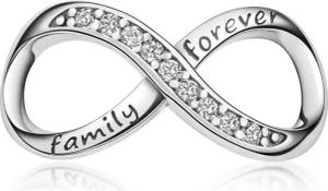 Materia Bead Unendlichkeit Schriftzug "family forever"