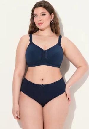 Ulla Popken Bügel-BH Soft-BH Spitzendetail ohne