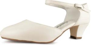 White Lady 850 weite Leder Brautschuhe